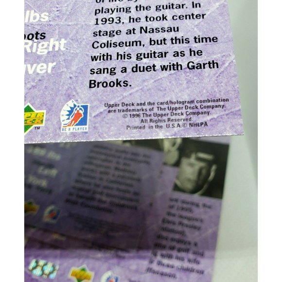 1996 Mint Be A Player Upper Deck Lot Of 6 New York Vintage Hockey Trading Cards - Picture 10 of 10